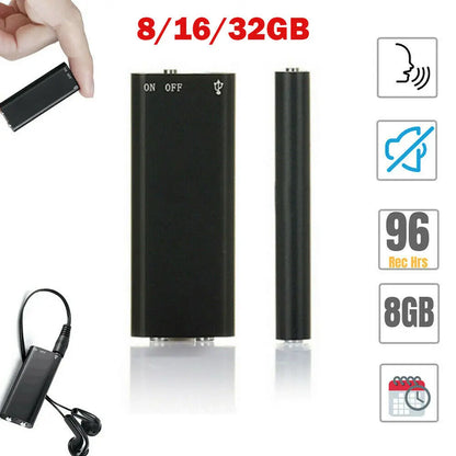 Ultra-Thin Mini Voice Recorder - 4-32GB