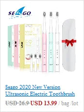 Seago Sonic Electric Toothbrush for Babies - LED, Smart Timer, & Waterproof