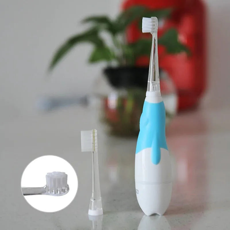 Seago Sonic Electric Toothbrush for Babies - LED, Smart Timer, & Waterproof