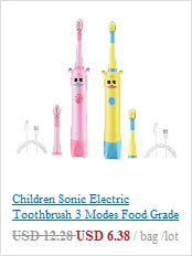 Seago Sonic Electric Toothbrush for Babies - LED, Smart Timer, & Waterproof