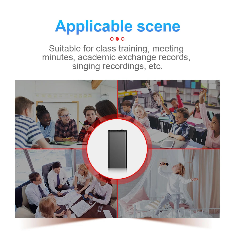 Ultra-Thin Mini Voice Recorder - 4-32GB