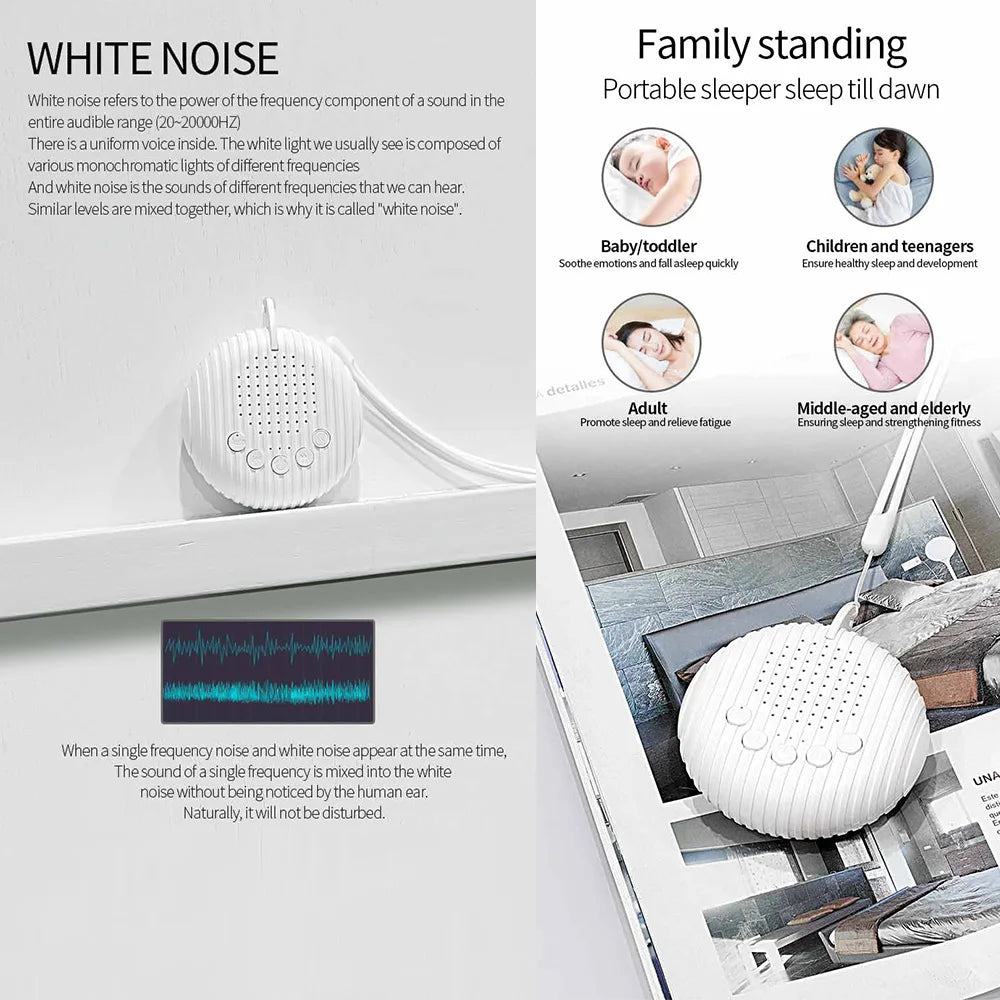 Portable White Noise Baby Sleep Sound Machine