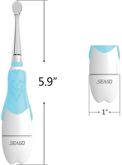 Seago Sonic Electric Toothbrush for Babies - LED, Smart Timer, & Waterproof