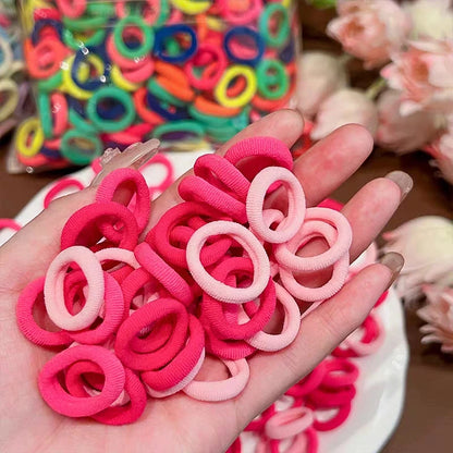 Colorful Nylon Hair Bands for Girls - Elastic Ponytail Holders & Scrunchies