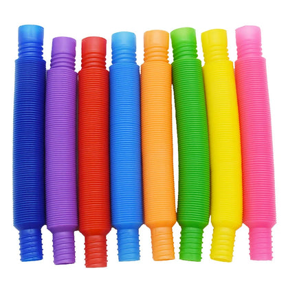 8-Pack Pop Tubes Fidget Toys for Stress Relief