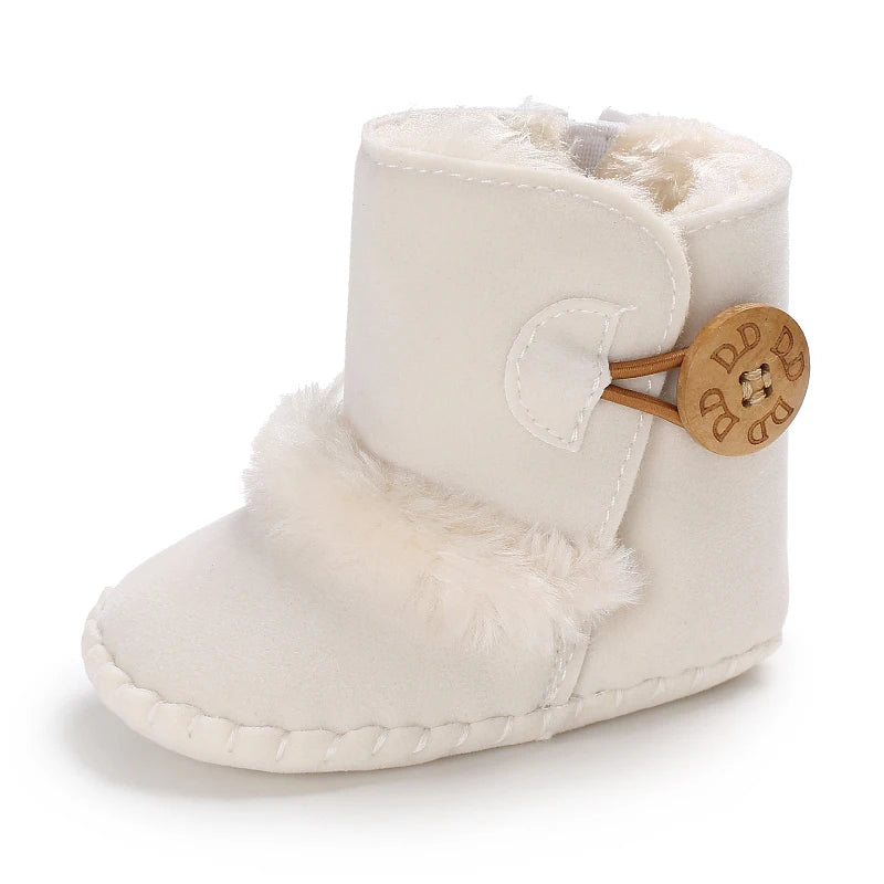 Baby Winter Boots - Warm Shoes for Boys & Girls, Fuzzy First Walkers