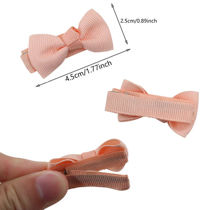 12Pcs Handmade Hair Bows for Kids