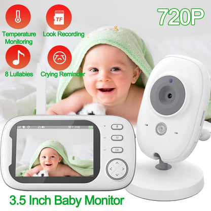 Cdycam Wireless Video Baby Monitor - 3.5 Inch, Night Vision & Temperature Monitoring