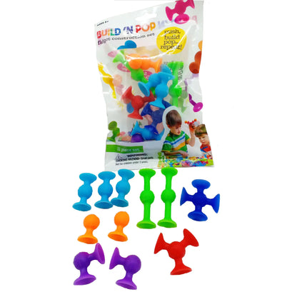 Suction Cup Toy Set - Soft Throw Darts & Building Blocks