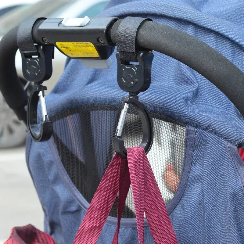 Stroller Hook Clips – 360° Rotation