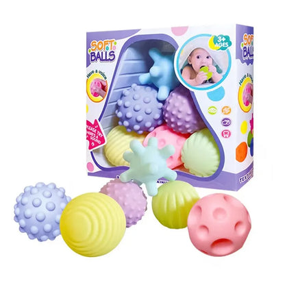 6PCS Soft Sensory Balls for Babies