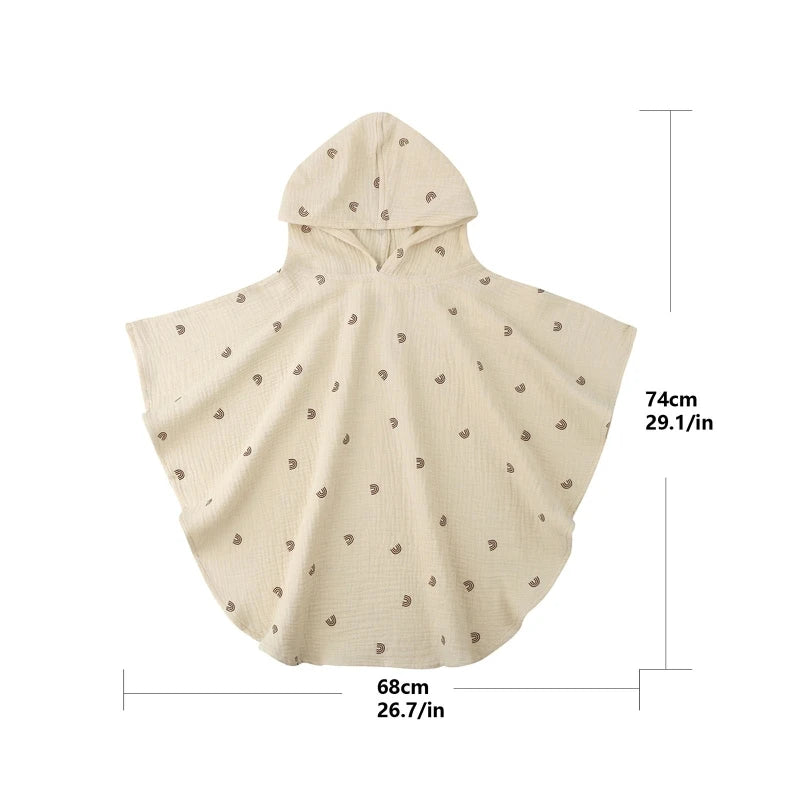 Soft Cotton Baby Hooded Towel – Floral & Solid Colors