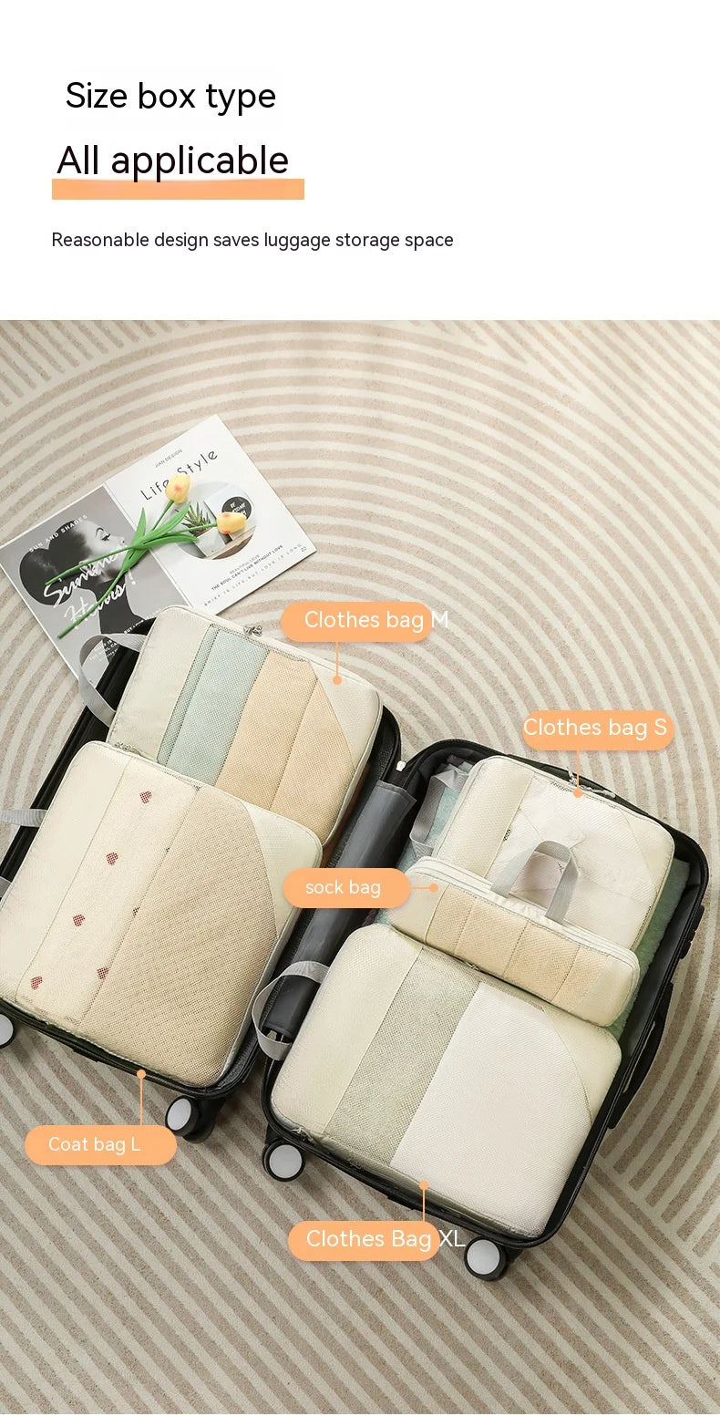 Compression Packing Cubes for Travel Suitcases - Lightweight, Expandable Organizers