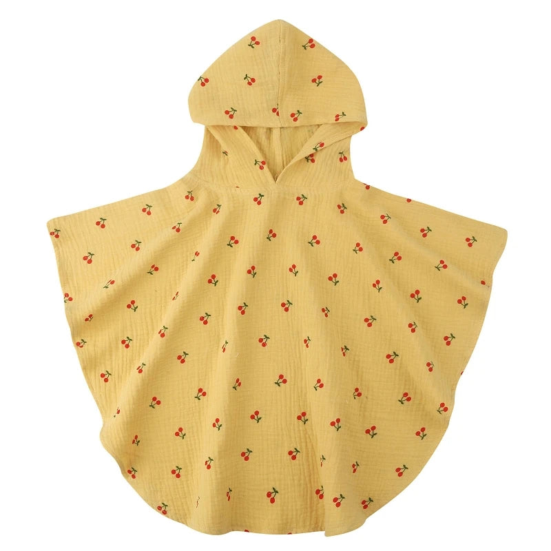 Soft Cotton Baby Hooded Towel – Floral & Solid Colors