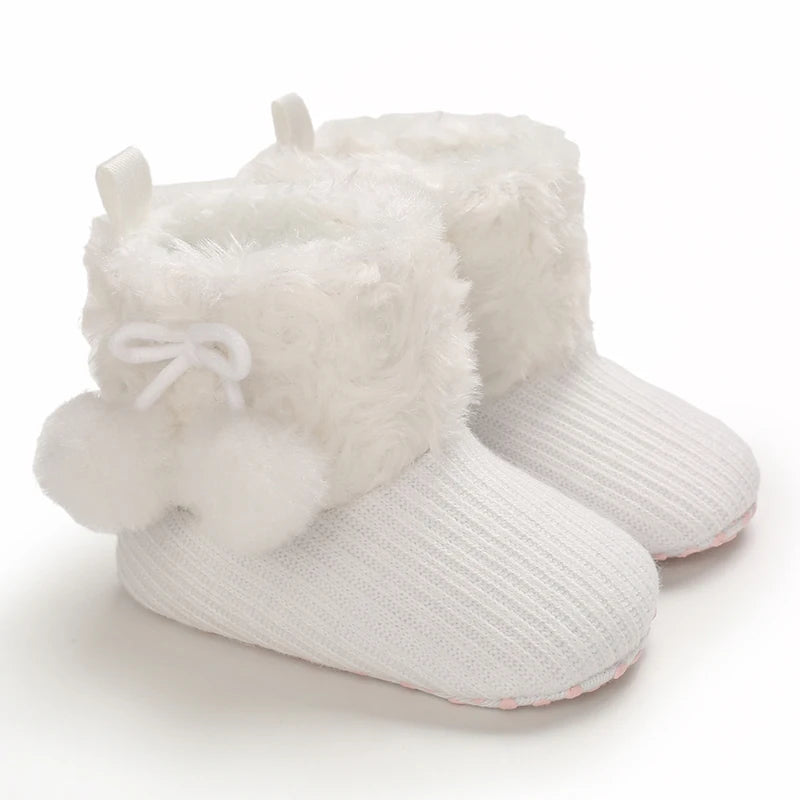 Baby Winter Boots - Warm Shoes for Boys & Girls, Fuzzy First Walkers