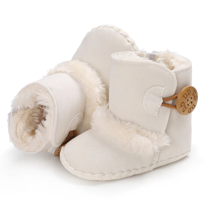 Baby Winter Boots - Warm Shoes for Boys & Girls, Fuzzy First Walkers