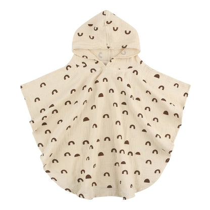 Soft Cotton Baby Hooded Towel – Floral & Solid Colors