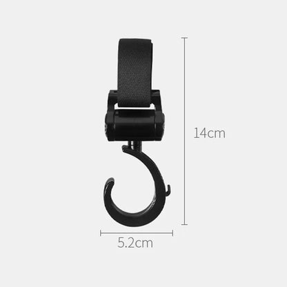 2/1pcs Baby Stroller Hooks – Multifunctional 360° Rotating Hanger