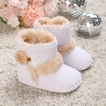 Baby Winter Boots - Warm Shoes for Boys & Girls, Fuzzy First Walkers