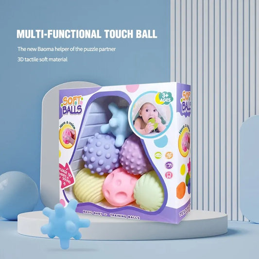 6PCS Soft Sensory Balls for Babies