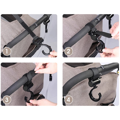 2/1pcs Baby Stroller Hooks – Multifunctional 360° Rotating Hanger