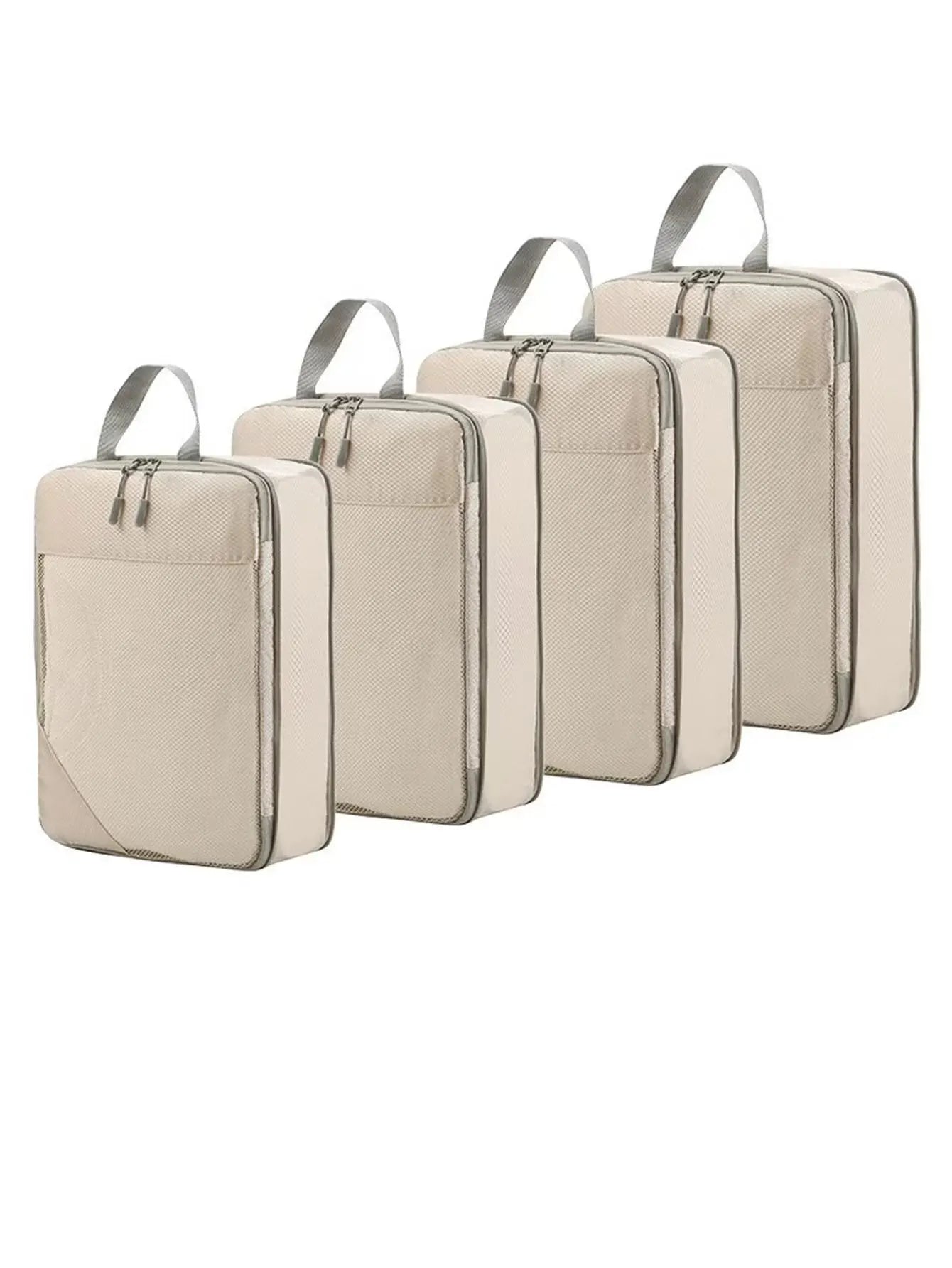 Compression Packing Cubes for Travel Suitcases - Lightweight, Expandable Organizers