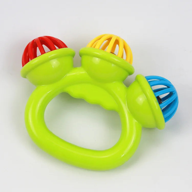 4PCS Baby Hand Rattle Ball Toys Newborn Grasping Hand Bell Sensory Toys Kids Safety Materials Toys for 0-24 Months Baby Children