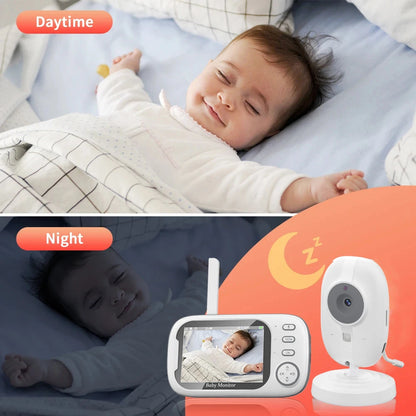 Cdycam Wireless Video Baby Monitor - 3.5 Inch, Night Vision & Temperature Monitoring