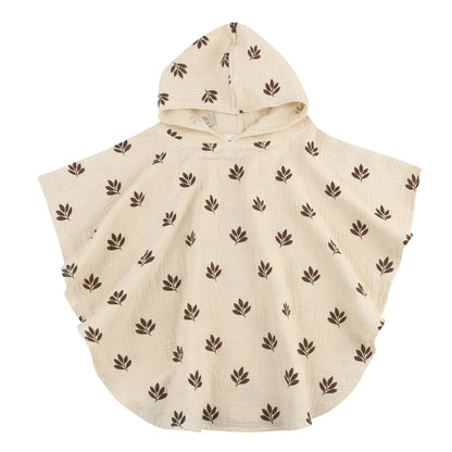 Soft Cotton Baby Hooded Towel – Floral & Solid Colors