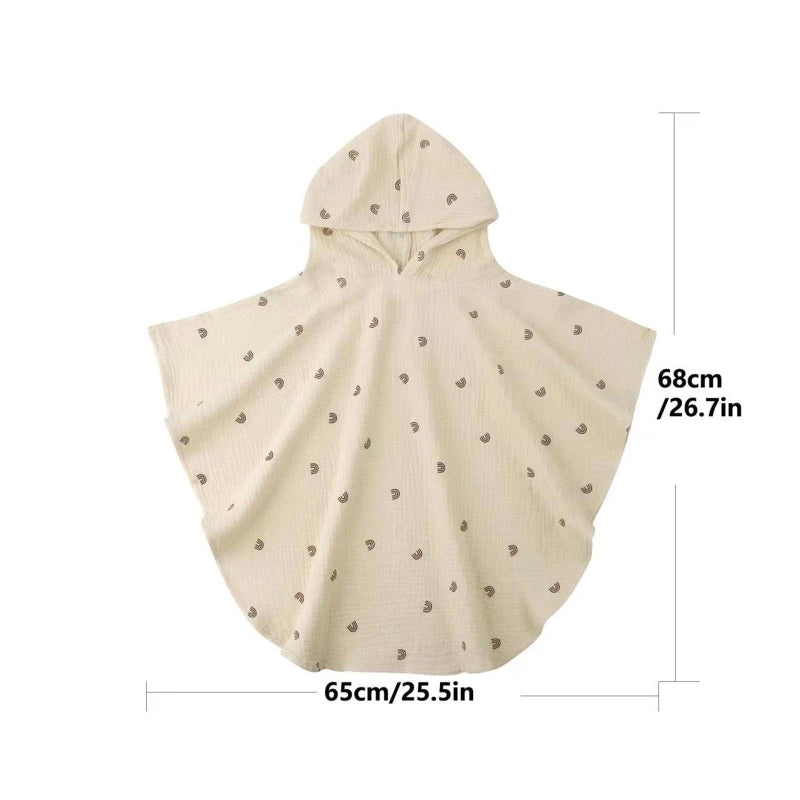 Soft Cotton Baby Hooded Towel – Floral & Solid Colors