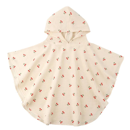 Soft Cotton Baby Hooded Towel – Floral & Solid Colors