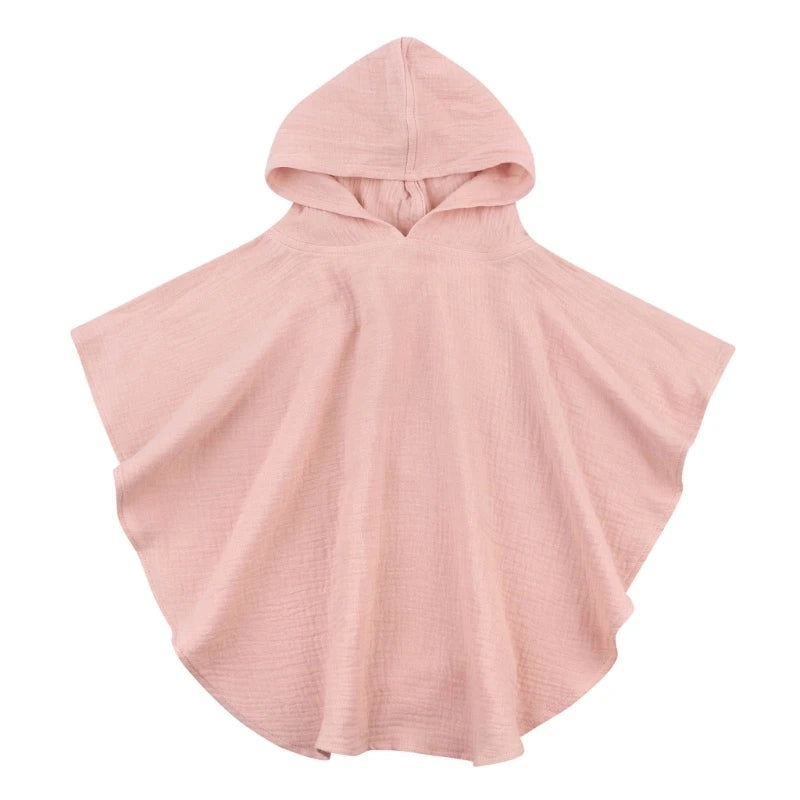 Soft Cotton Baby Hooded Towel – Floral & Solid Colors