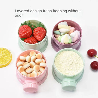 3/4Pcs Baby Milk Powder Storage Box - Portable Food Container