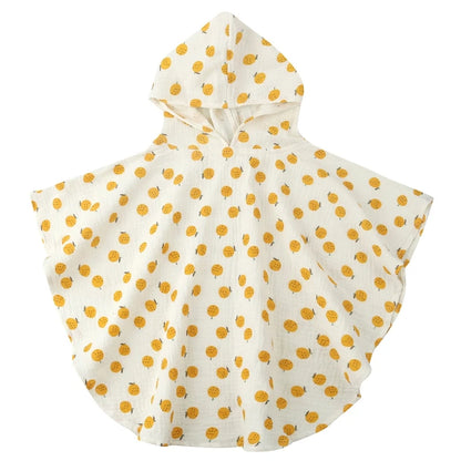 Soft Cotton Baby Hooded Towel – Floral & Solid Colors