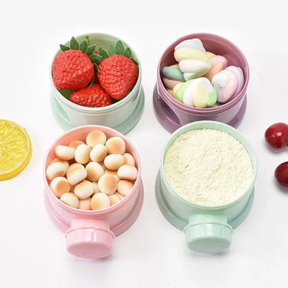 3/4Pcs Baby Milk Powder Storage Box - Portable Food Container