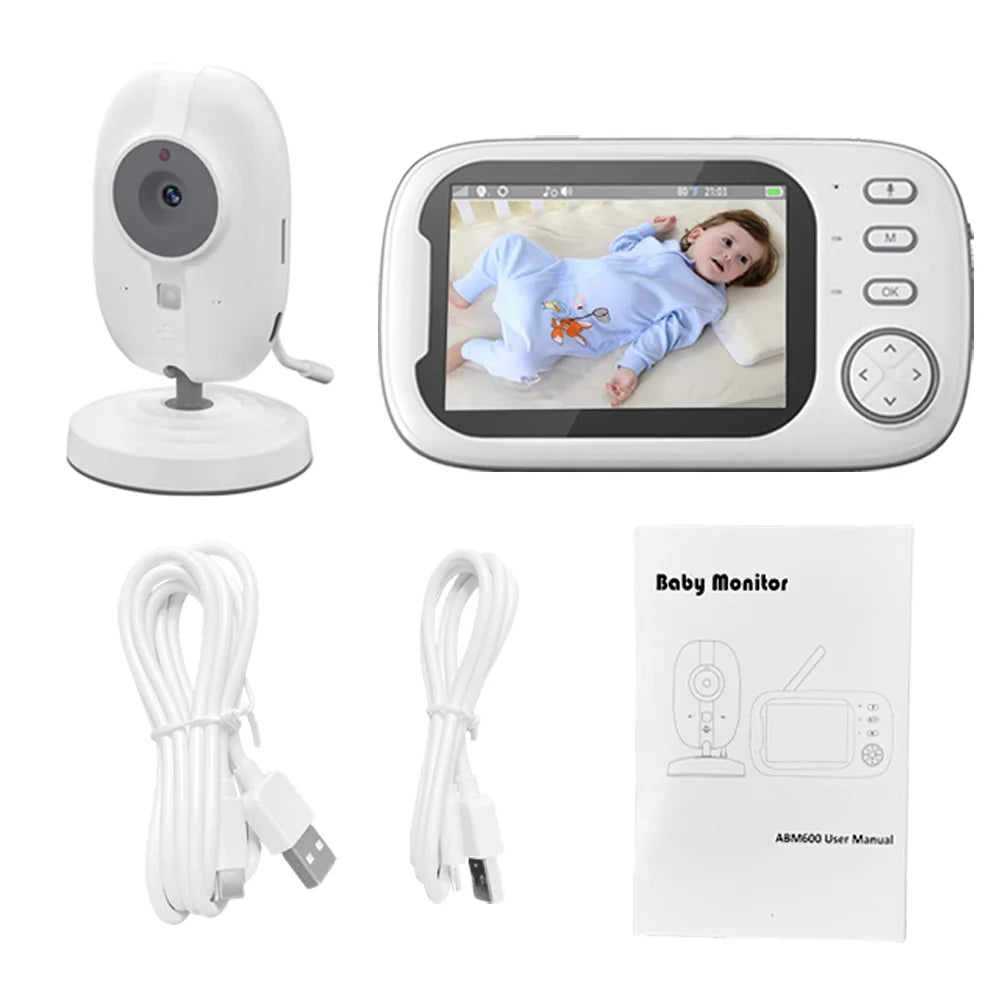 Cdycam Wireless Video Baby Monitor - 3.5 Inch, Night Vision & Temperature Monitoring