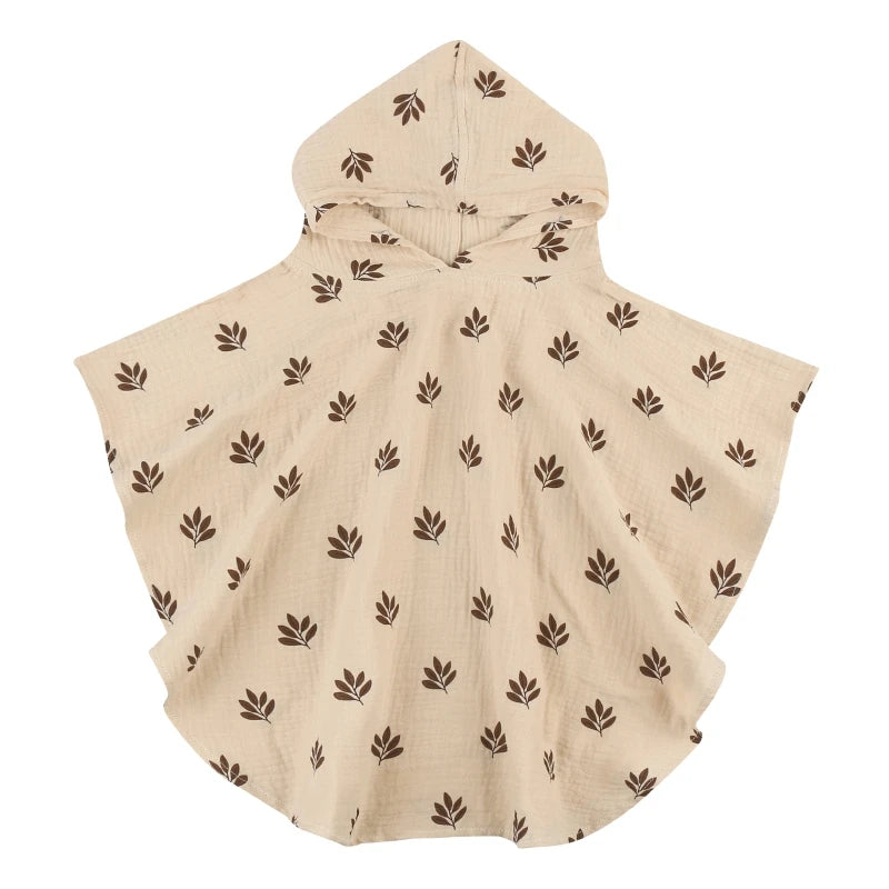 Soft Cotton Baby Hooded Towel – Floral & Solid Colors