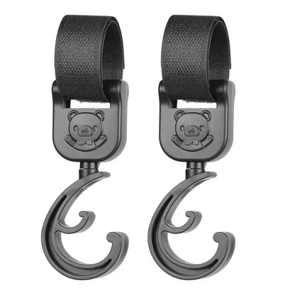 Stroller Hook Clips – 360° Rotation