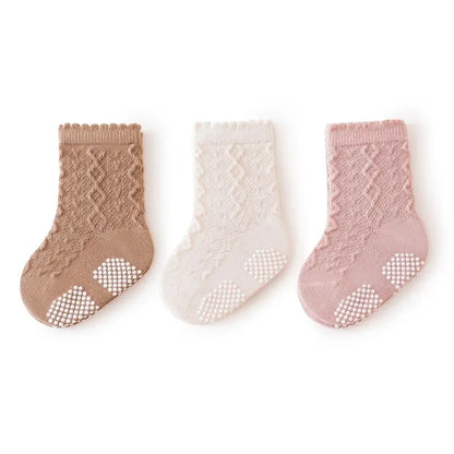 3 Pairs Korean Cartoon Baby Socks