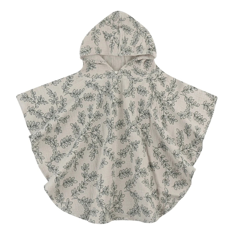 Soft Cotton Baby Hooded Towel – Floral & Solid Colors